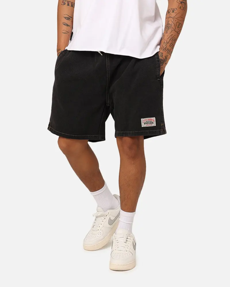 Stussy Workgear Denim Shorts Black Denim 1