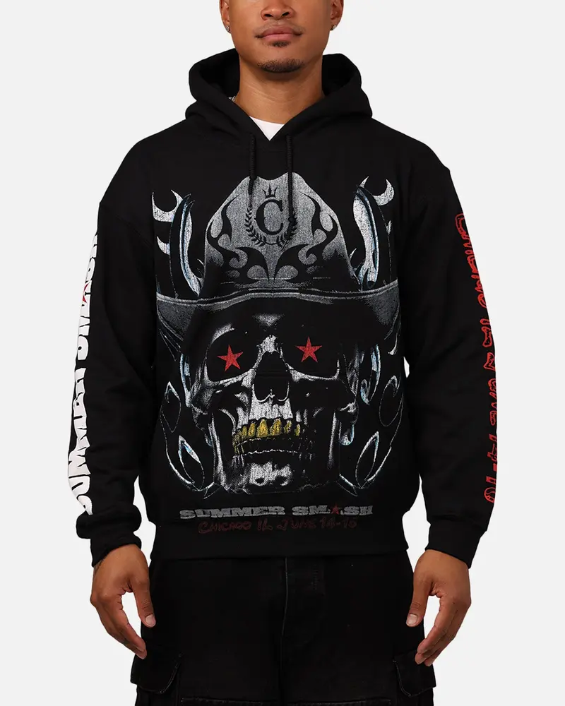 Summer Smash Cowboy Vintage Hoodie Washed Black 1