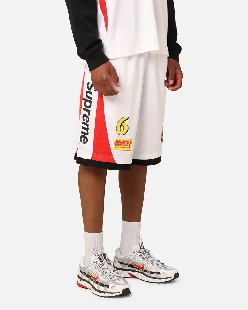 Supreme Soccer Shorts White 1