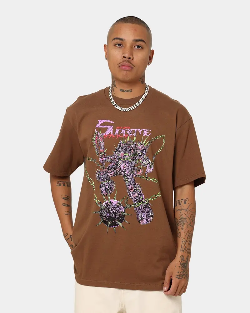 Supreme Spikes T-Shirt Brown 1