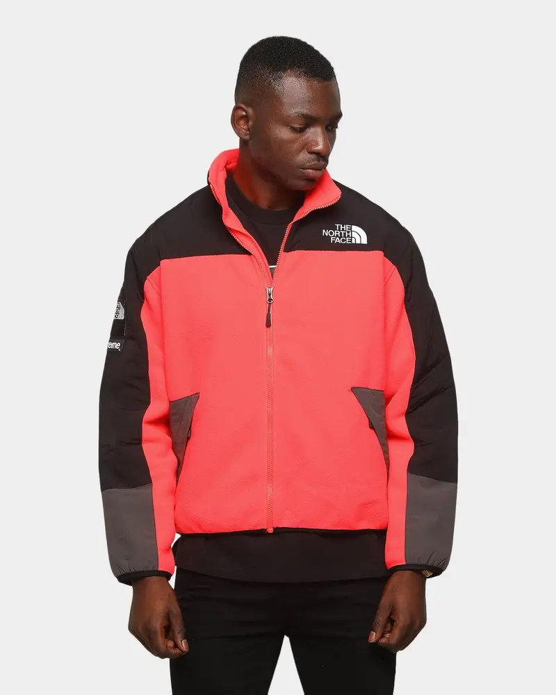 Supreme The North Face Rtg Fleece Jacket Red 1
