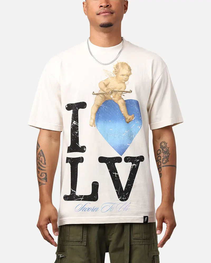 Sworn To Us I Love Lv T-Shirt Natural 1