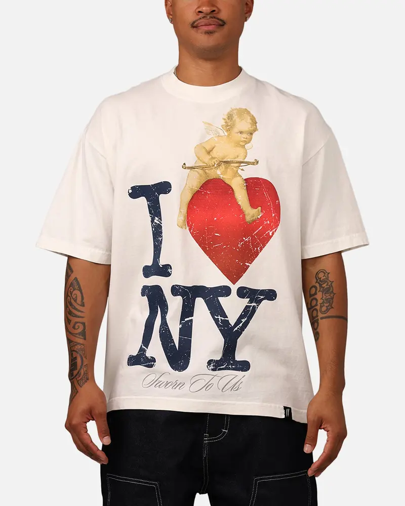 Sworn To Us I Love Ny T-Shirt Eggshell 1