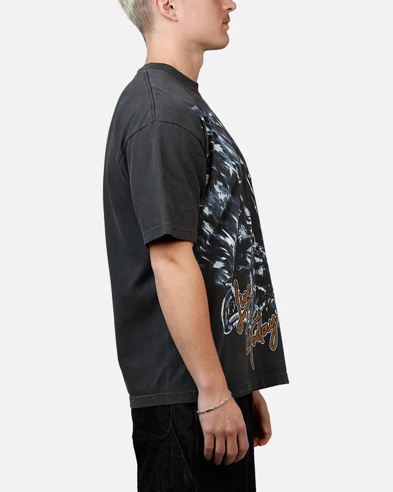 Sworn To Us Ride Strong 'Outlaw Spirit' T-Shirt Washed Black 4