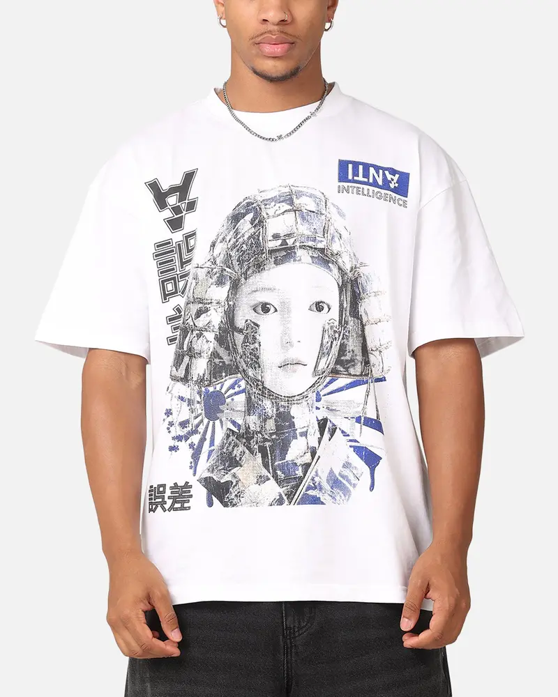 The Anti Order Anti Intelligence Drop T-Shirt White 1
