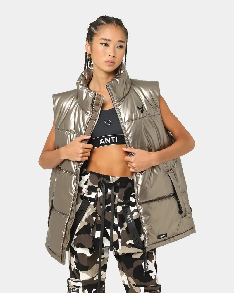 The Anti Order Anti Joy Puffer Vest Pewter 1