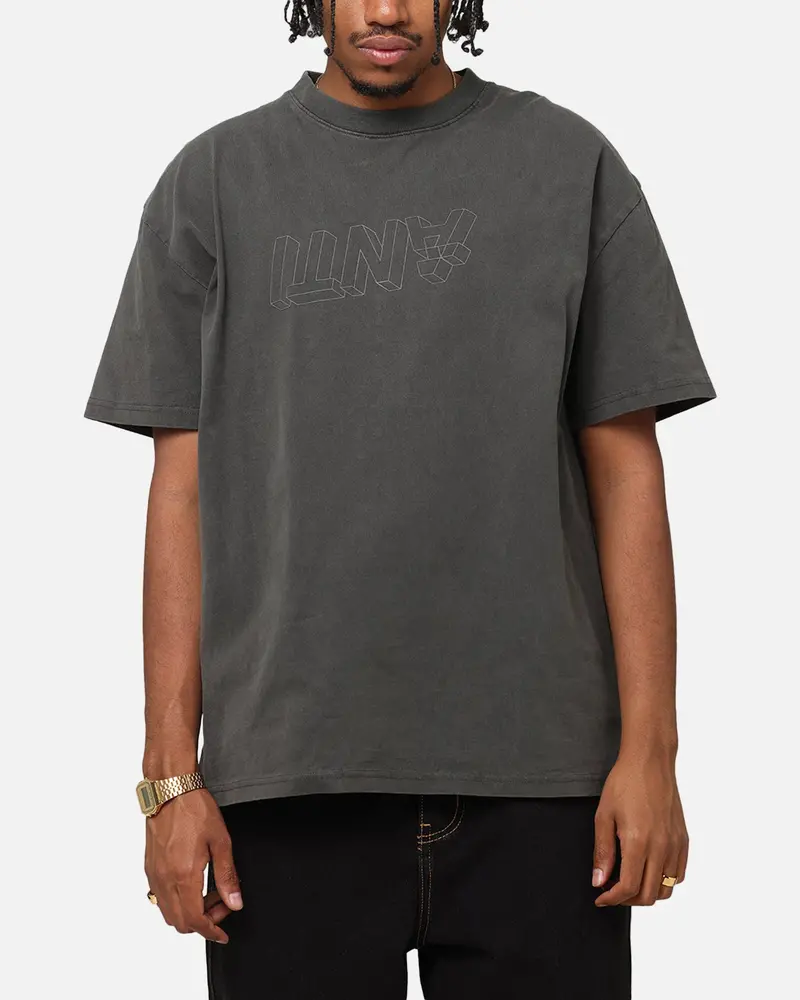 The Anti Order Dimension Boxy T-Shirt Black Wash 1