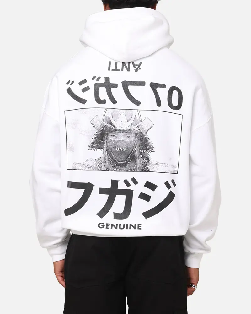 The Anti Order Genuine Fake Boxy Hoodie White/Black 1