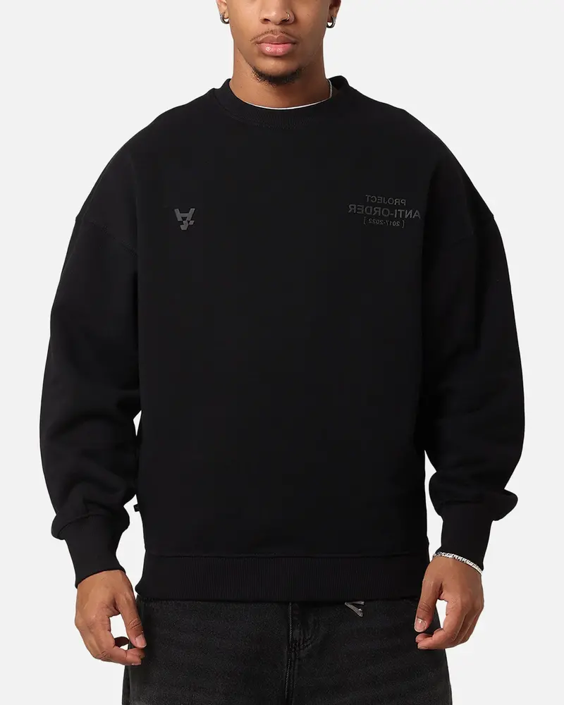 The Anti Order Project Anti Boxy Crewneck Black 1