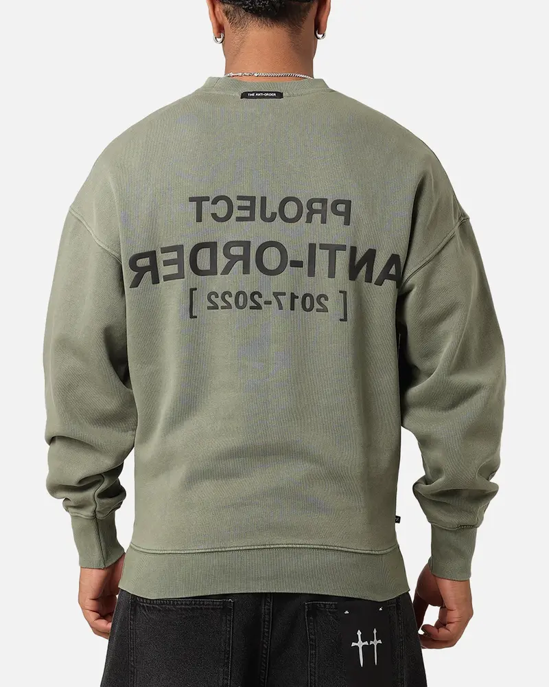 The Anti Order Project Anti Boxy Crewneck Vintage Army 1