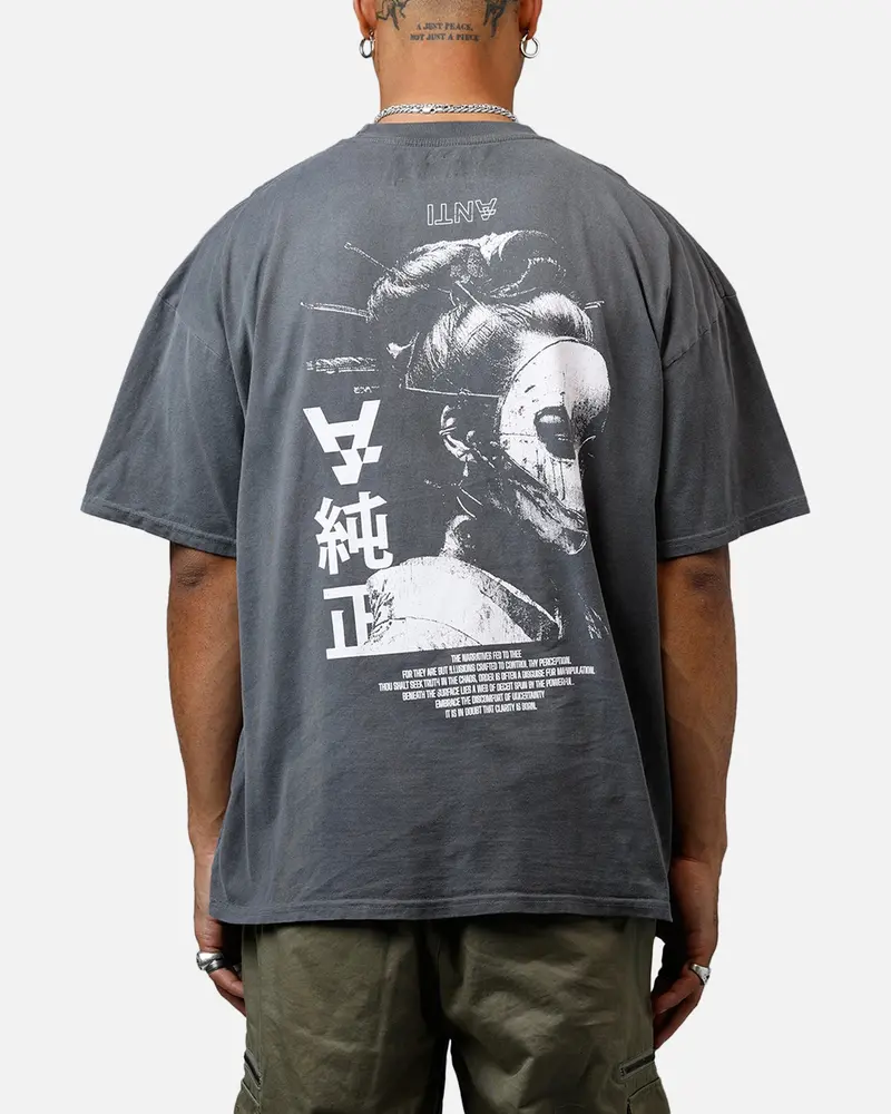 The Anti Order Truth In Chaos Heavyweight T-Shirt Sunfade Grey 1