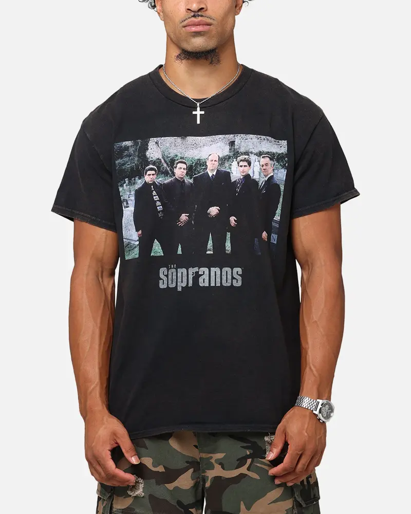 The Sopranos Family Portrait T-Shirt Black Vintage 1