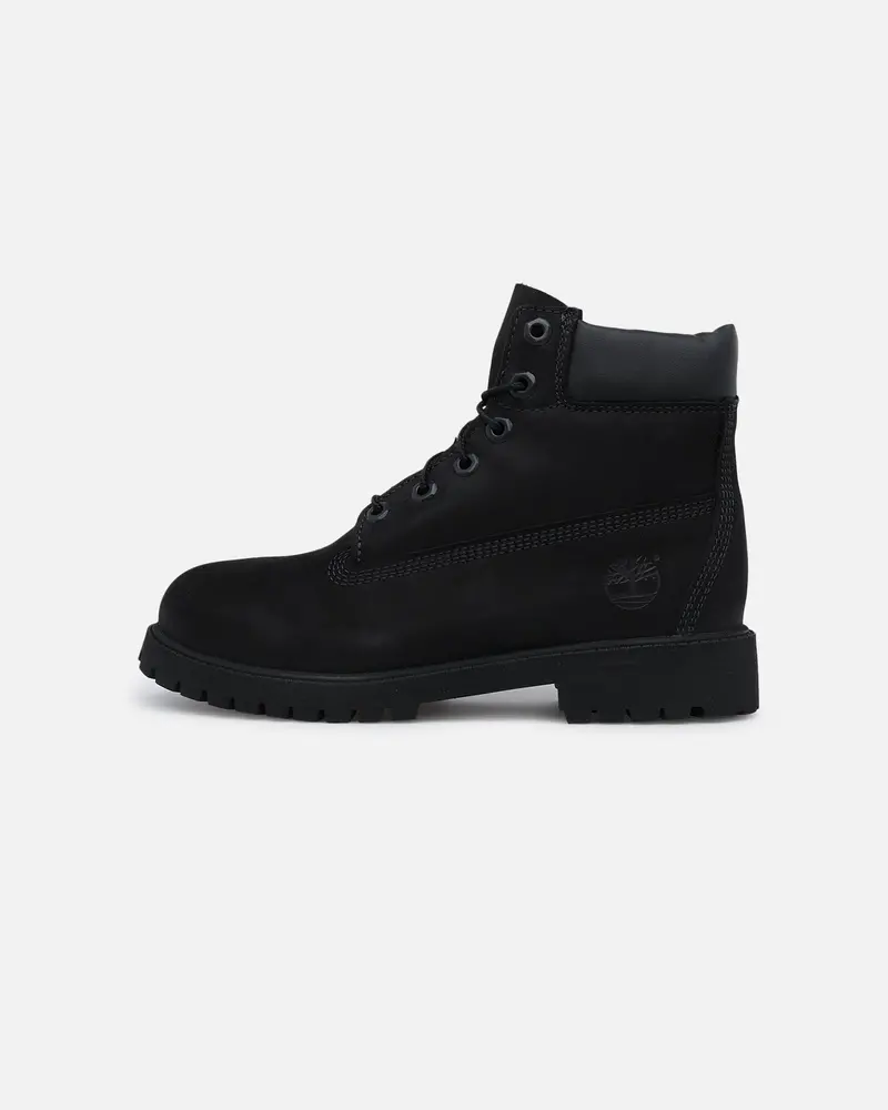 Timberland Kids' 6-Inch Premium Waterproof Boot Black Nubuck 2 1