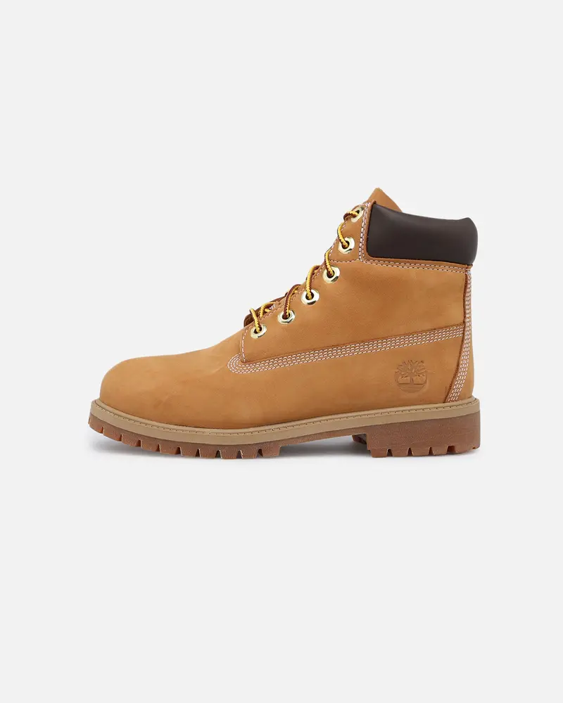 Timberland Kids' 6-Inch Premium Waterproof Boot Wheat Nubuck 1