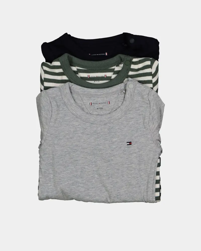 Tommy Hilfiger Infants' 3 Pack Bodysuits Avalon Green 1