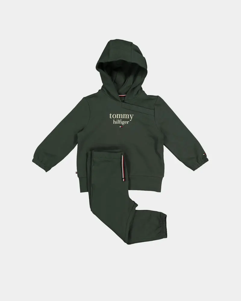 Tommy Hilfiger Infants' Graphic Hooded Set Avalon Green 1