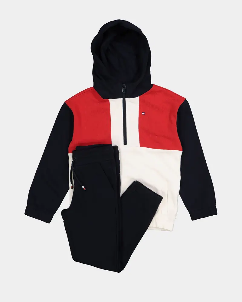 Tommy Hilfiger Kids' Colourblock Sweat Set Desert Sky 1
