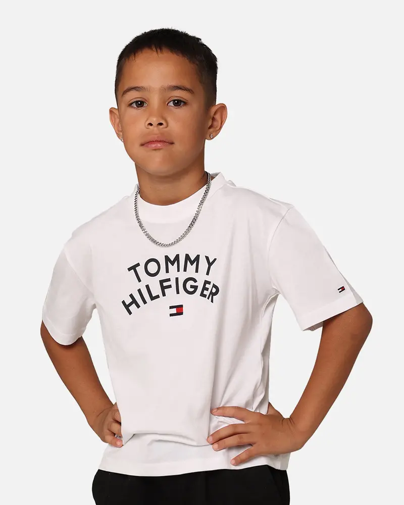 Tommy Hilfiger Kids' Flag T-Shirt White 1