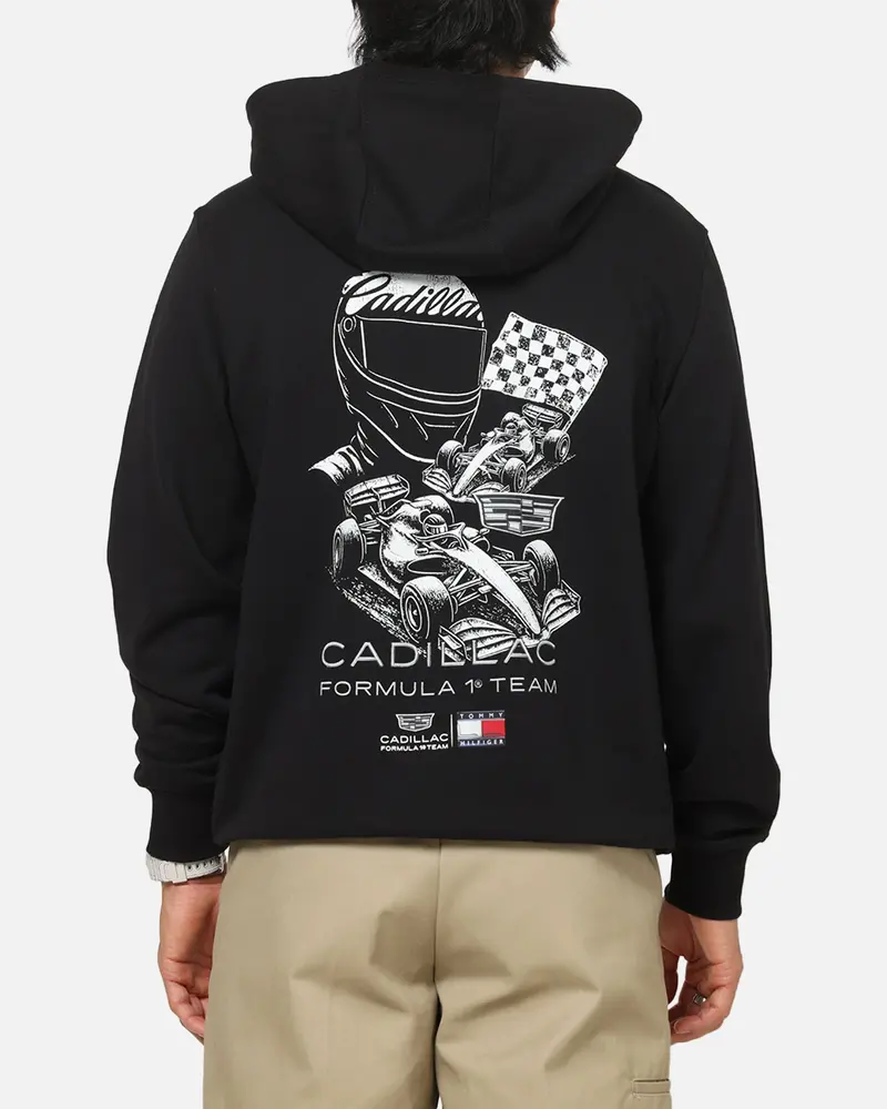 Tommy Hilfiger X Cadillac Formula 1 Team Car Graphic Hoodie Black 1