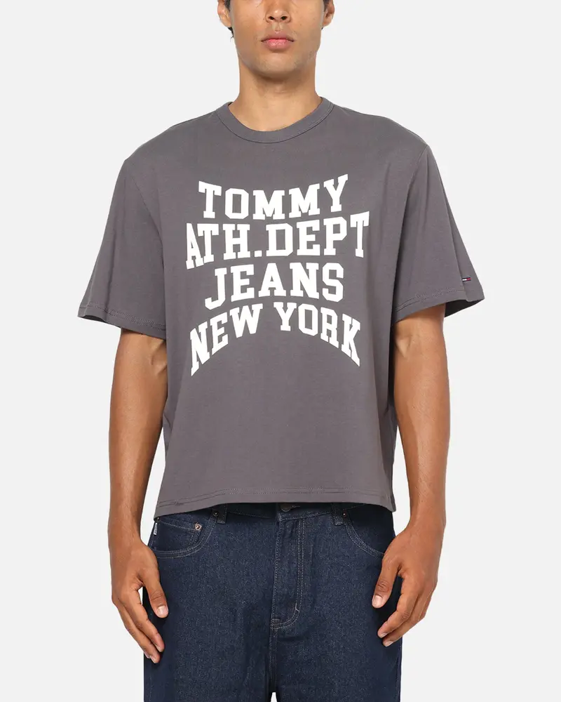Tommy Jeans Archive Athletic Dept T-Shirt Washed Black 1