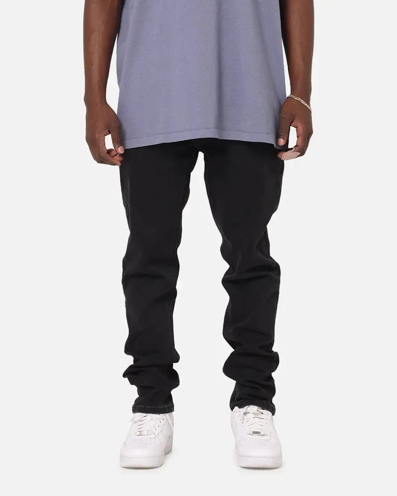 Tommy Jeans Austin Slim Tapered Jeans Washed Black Denim 1