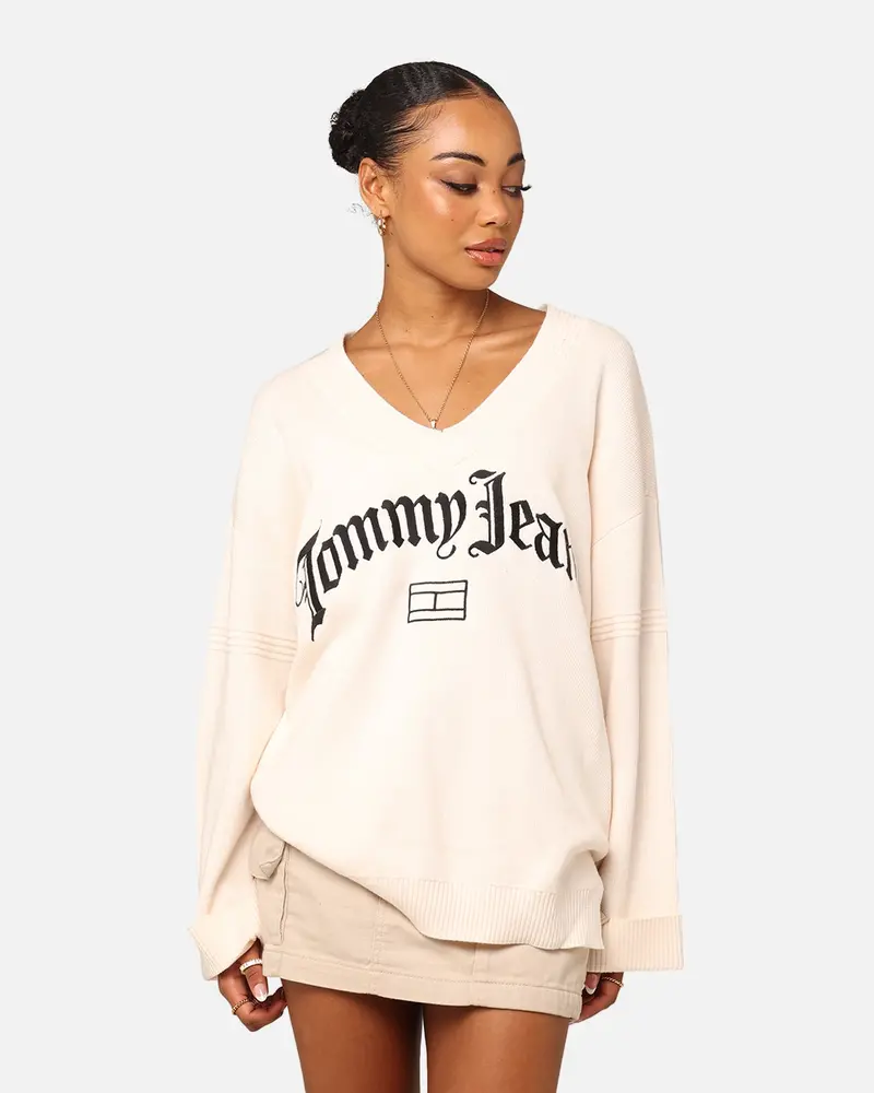 Tommy Jeans Oversized Grunge Sweatshirt Ancient White 1