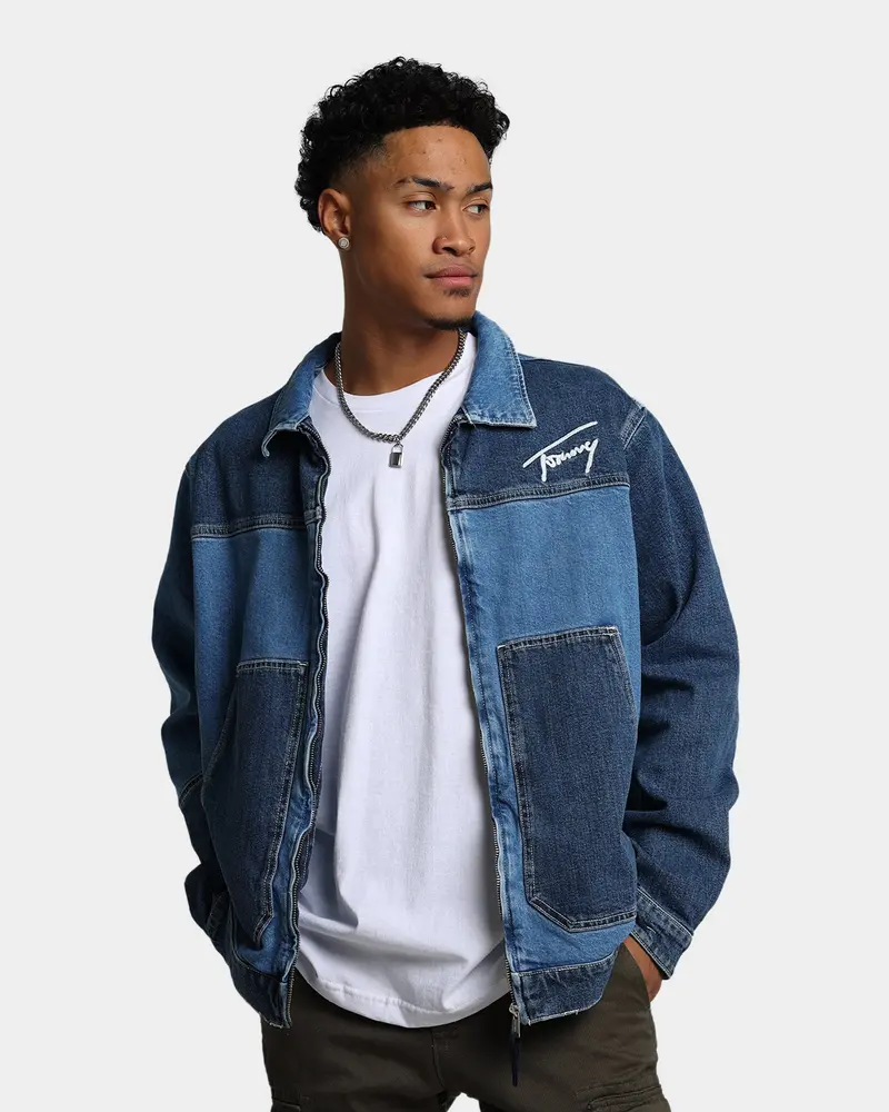 Tommy Jeans Panel Zip Denim Jacket Denim Light 1