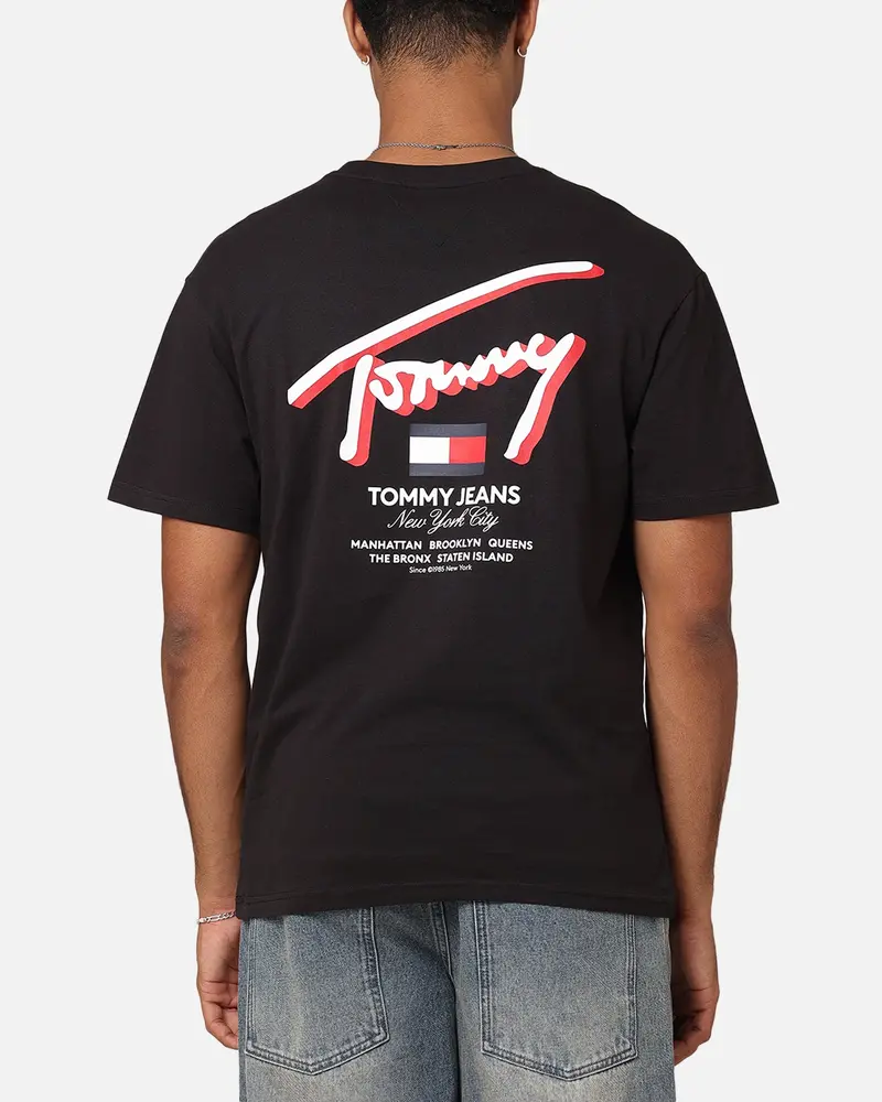Tommy Jeans Reg 3D Street Signature T-Shirt Black 1
