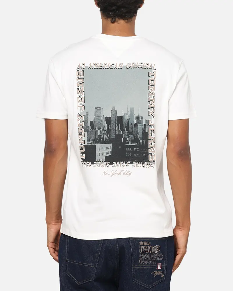 Tommy Jeans Regular Photo T-Shirt Ecru 1