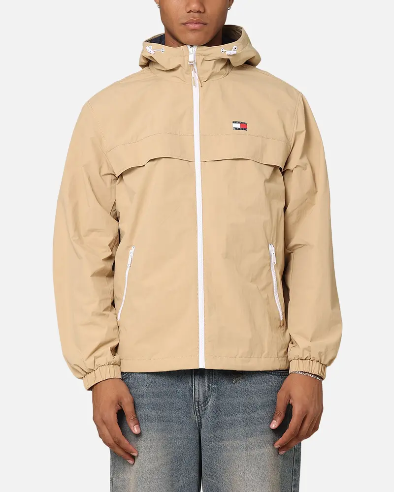 Tommy Jeans Tjm Chicago Windbreaker Ext Tawny Sand 1