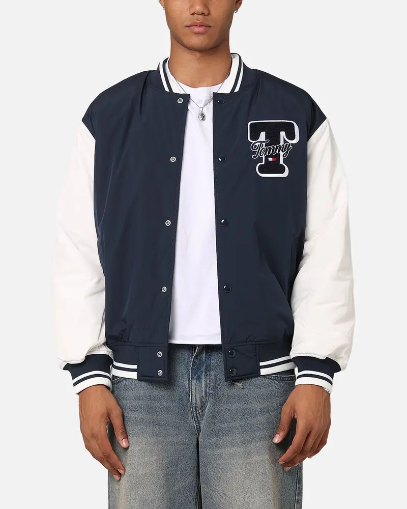 Tommy Jeans Tjm Colourblock Varsity Jacket Dark Night Navy 1