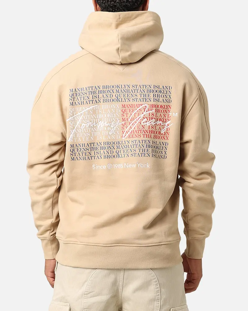 Tommy Jeans Tjm Relax Washed Dna Hoodie Gentle Gold 1