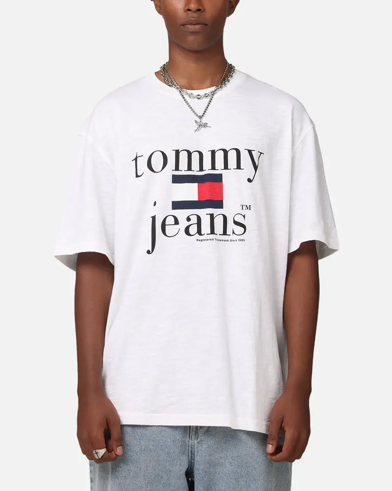 Tommy Jeans Tjm Relaxed Twist Logo T-Shirt White 1