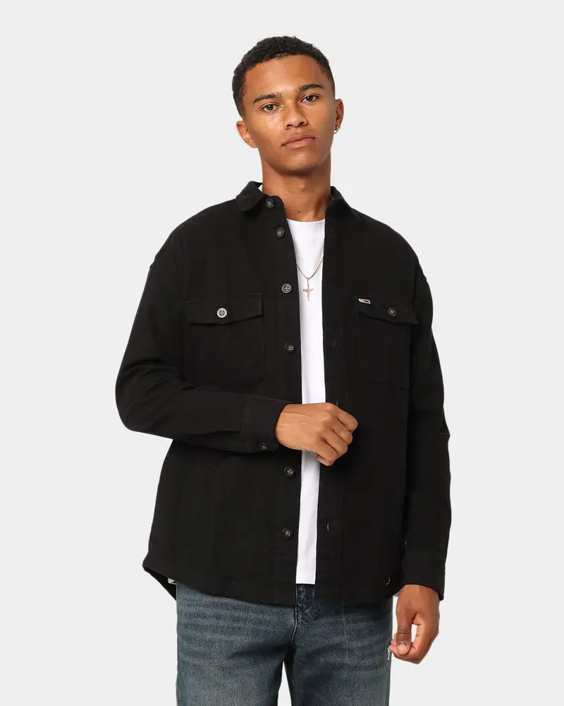 Tommy Jeans Tjm Soft Casual Overshirt Black 1
