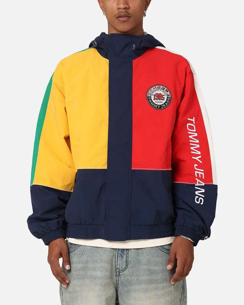 Tommy Jeans Tju Archive Games Chicago Windbreaker Jacket Sport Navy/Multi 1