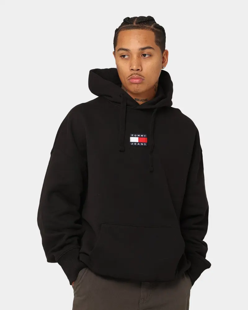 Tommy Jeans Tommy Badge Hoodie Black 1