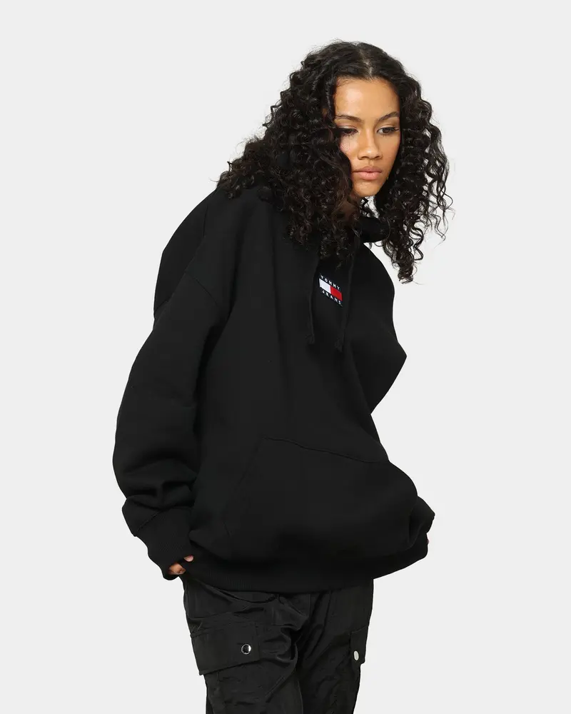 Tommy Jeans Tommy Badge Hoodie Black 1
