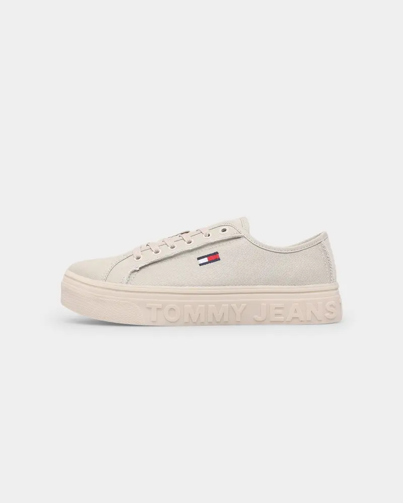 Tommy Jeans Women's Tommy Jeans Mono Colour Flatform Shoes Stony Beige 1