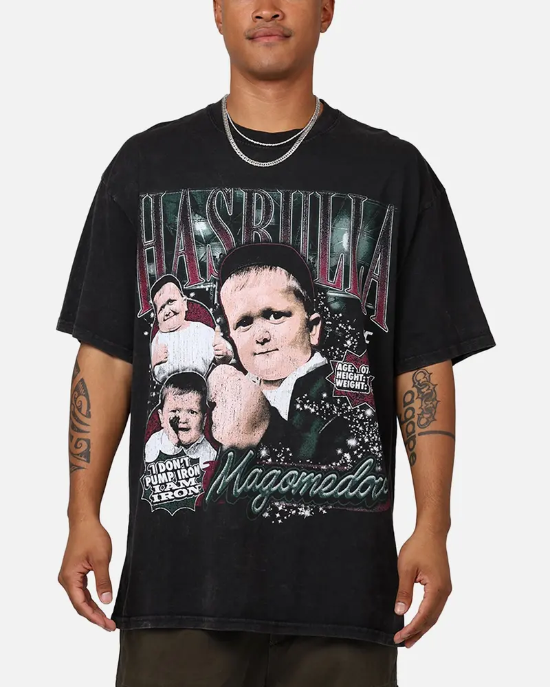 Ufc By 73Studio Hasbulla Vintage T-Shirt Black Acidwash 1