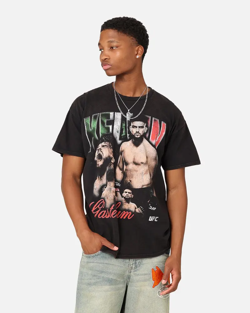 Ufc By 73Studio Kelvin Gastelum Vintage T-Shirt Black Wash 1