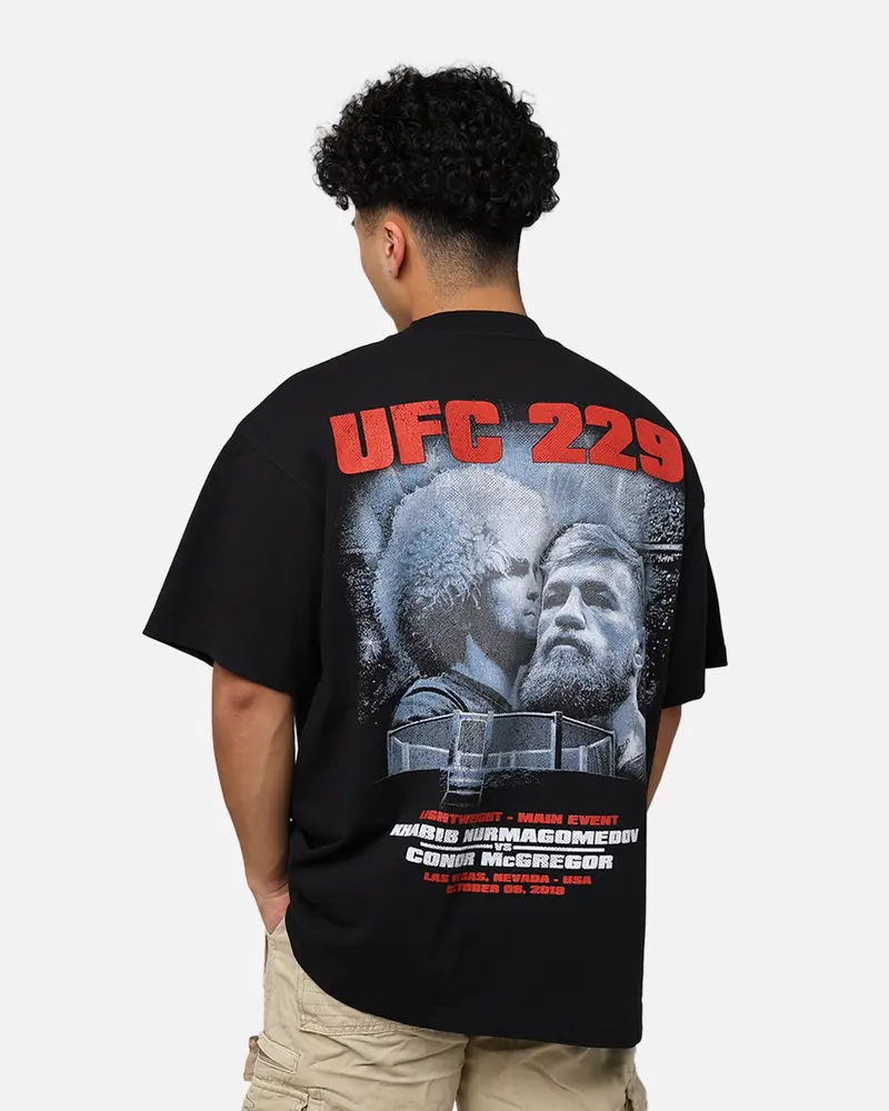Ufc By 73Studio Khabib Nurmagomedov Vs. Conor Mcgregor  229 Card T-Shirt Black 1