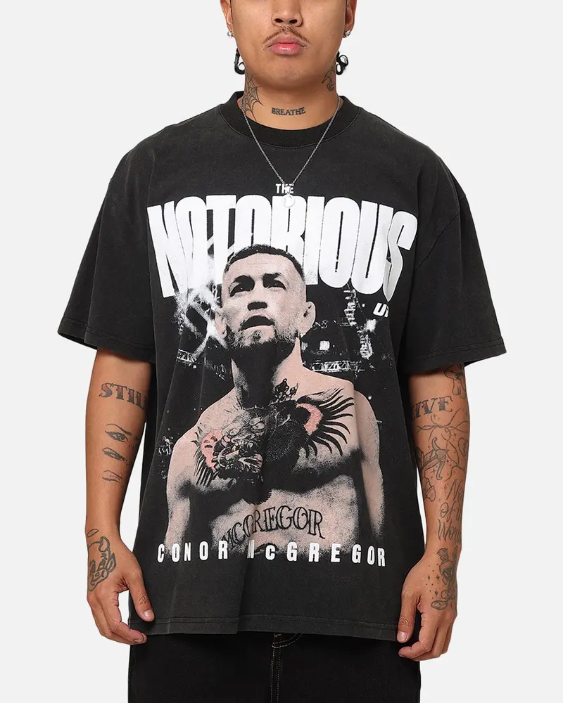 Ufc By Culture Kings Conor Mcgregor Mac Heavy T-Shirt Vintage Black 1