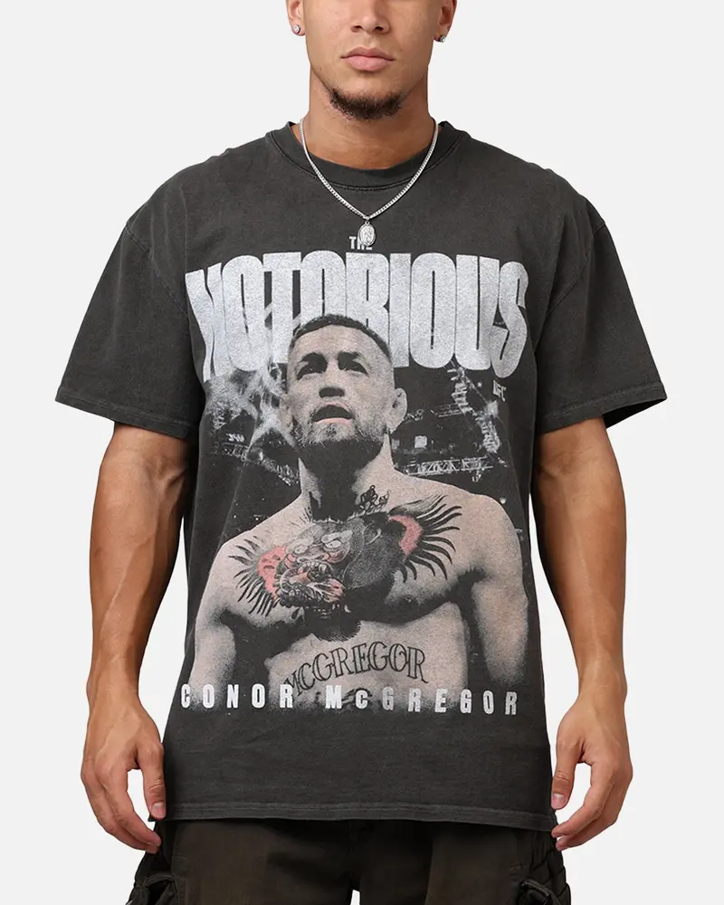 Ufc By Culture Kings Conor Mcgregor Mac Heavyweight T-Shirt Black Wash 1