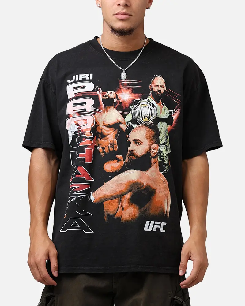 Ufc By Culture Kings Jiri Prochazka Vintage T-Shirt Black Acidwash 1