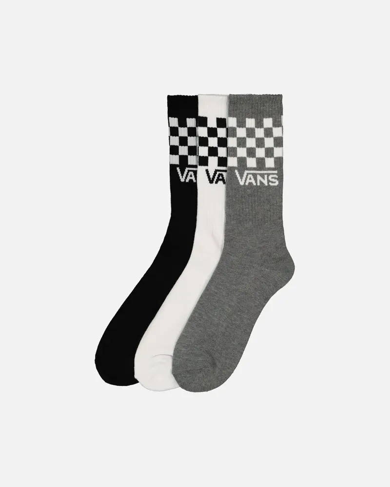 Vans Classic Check Crewcut Socks 3 Pack (Us9.5-13) Multi 1