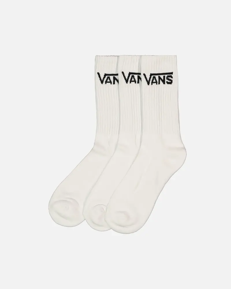 Vans Classic Crewcut Socks 6.5-9 3 Pack White 1