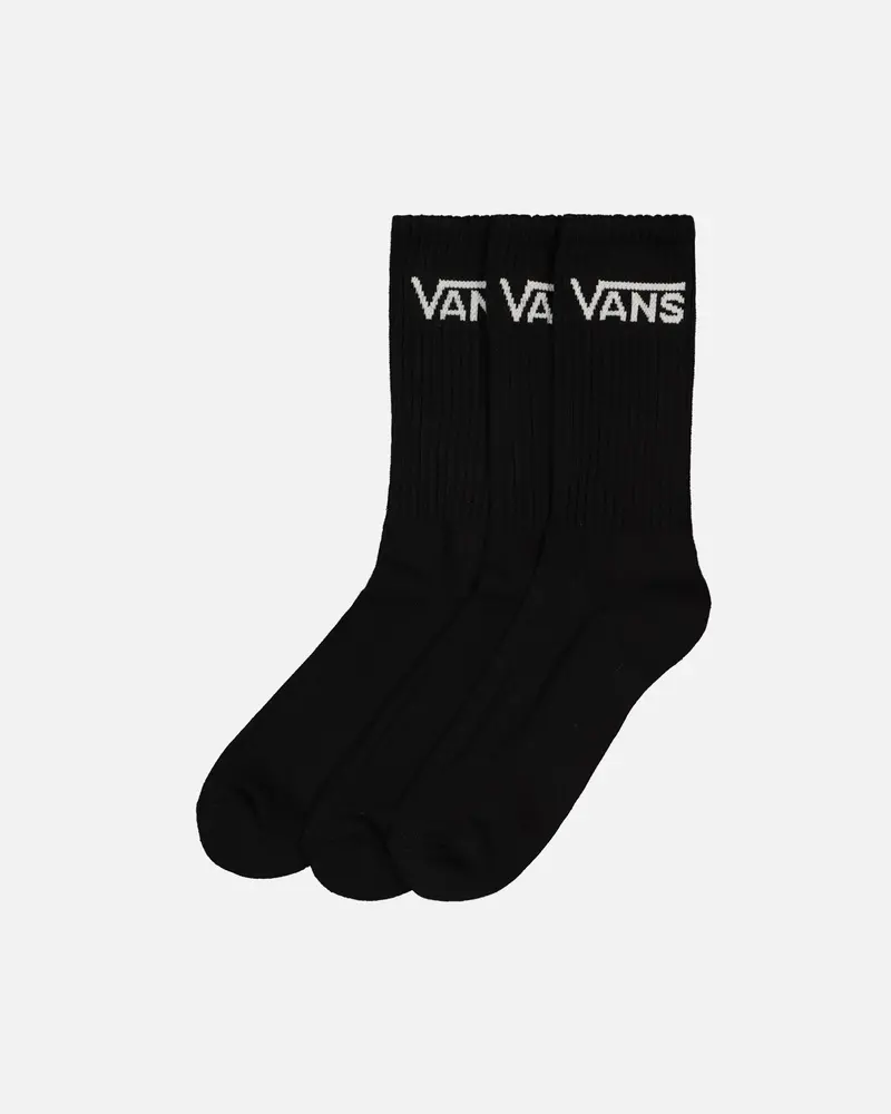 Vans Classic Crewcut Socks 9.5-13 3 Pack Black 1