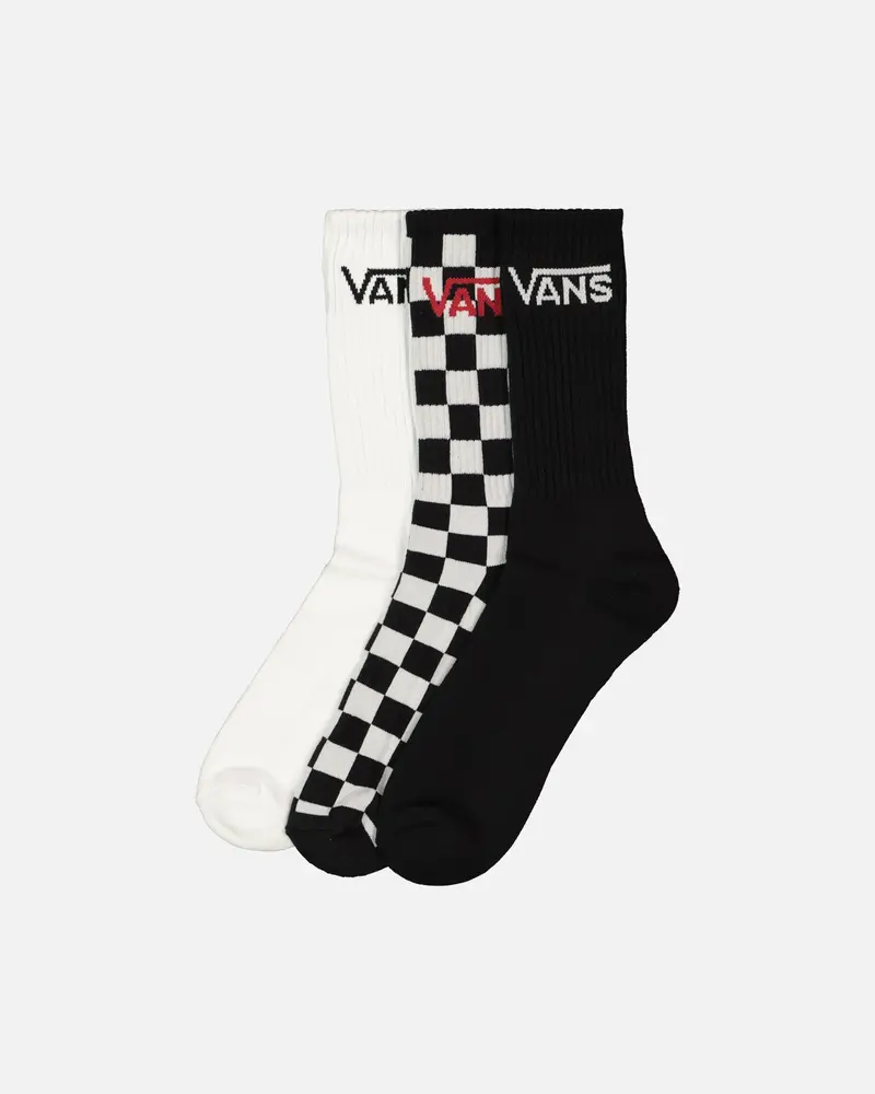Vans Classic Crewcut Socks 9.5-13 3 Pack White 1