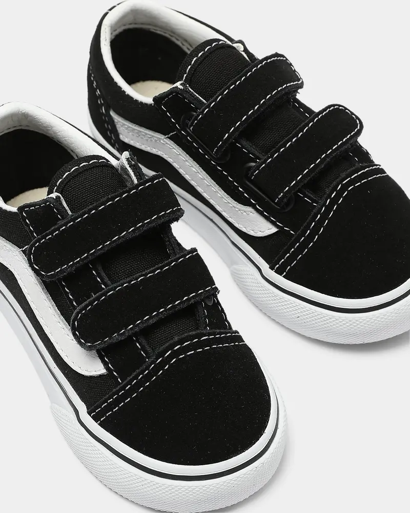 Vans Toddler Old Skool V Black/White 5