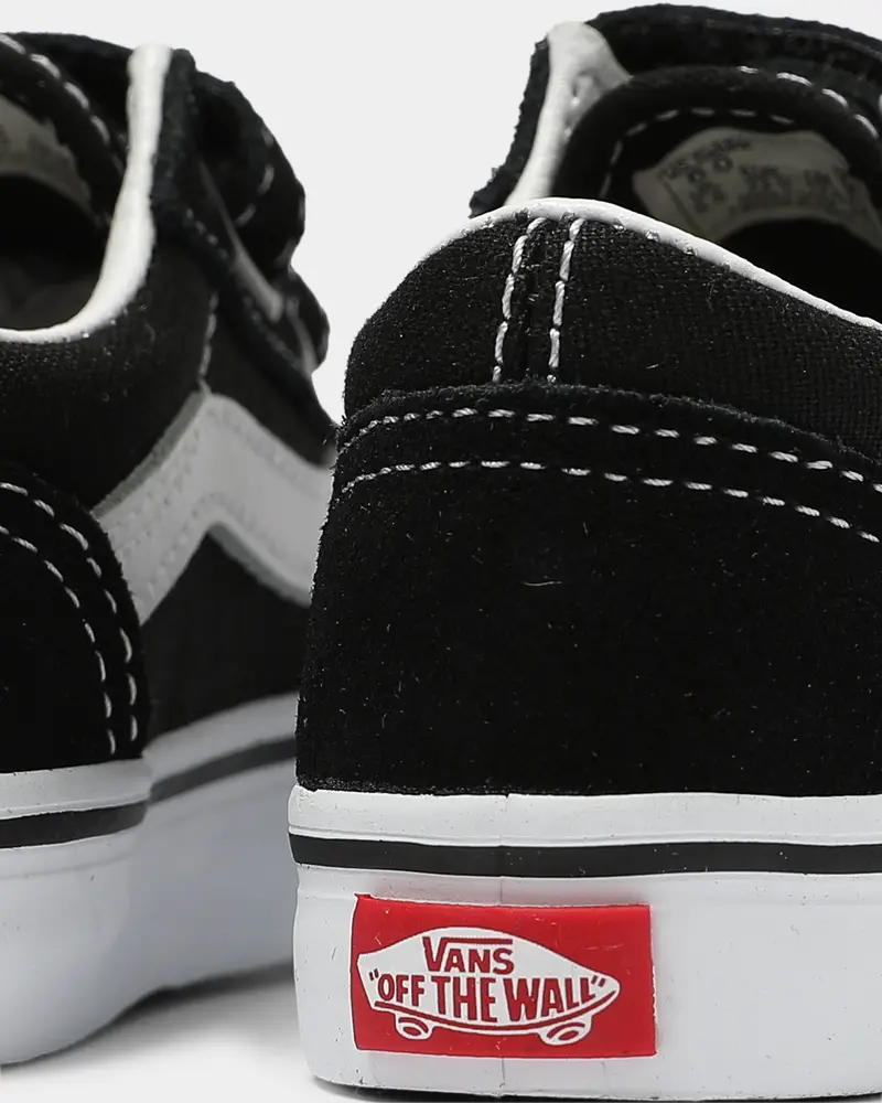 Vans Toddler Old Skool V Black/White 7